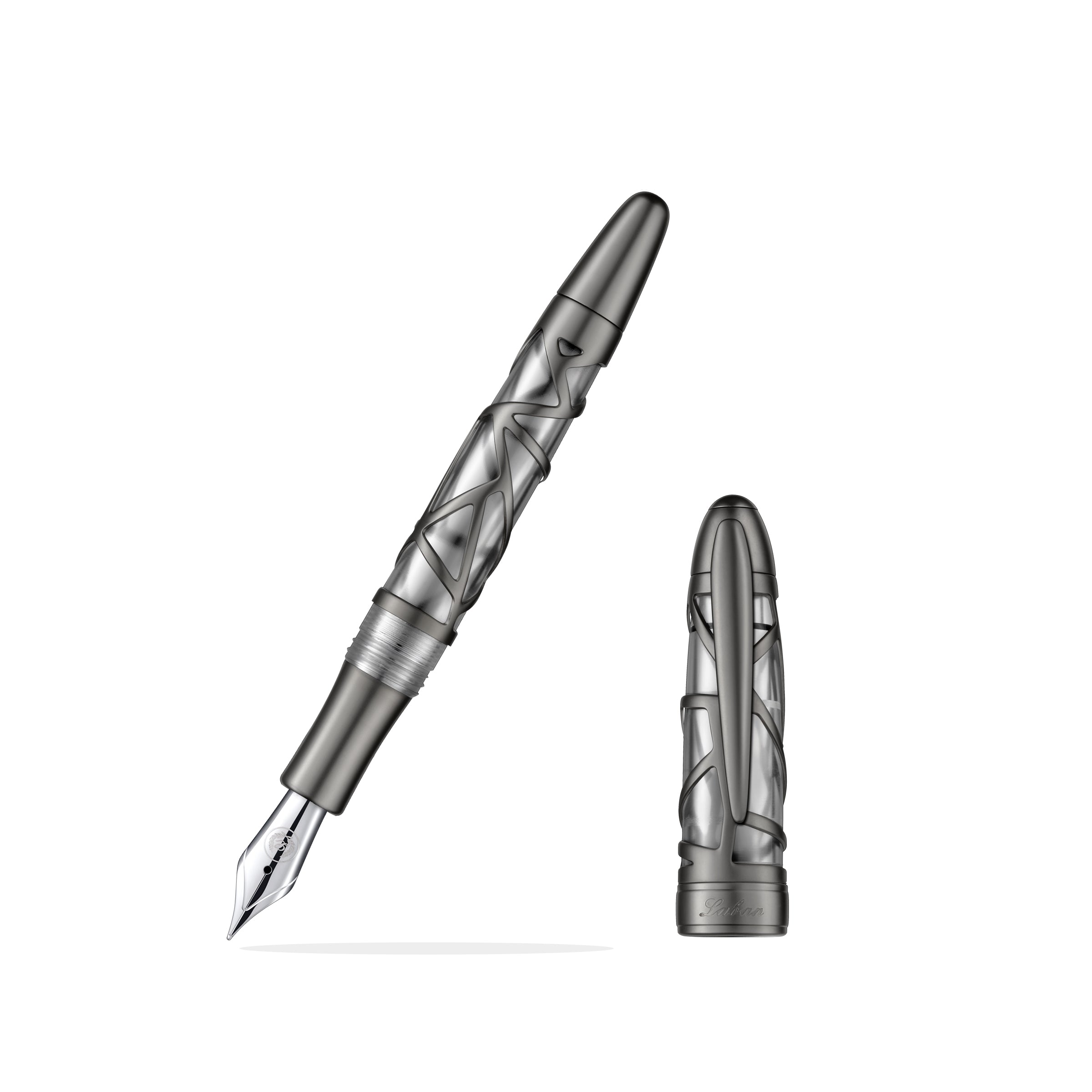 Skeleton Fountain Pen Gun metal