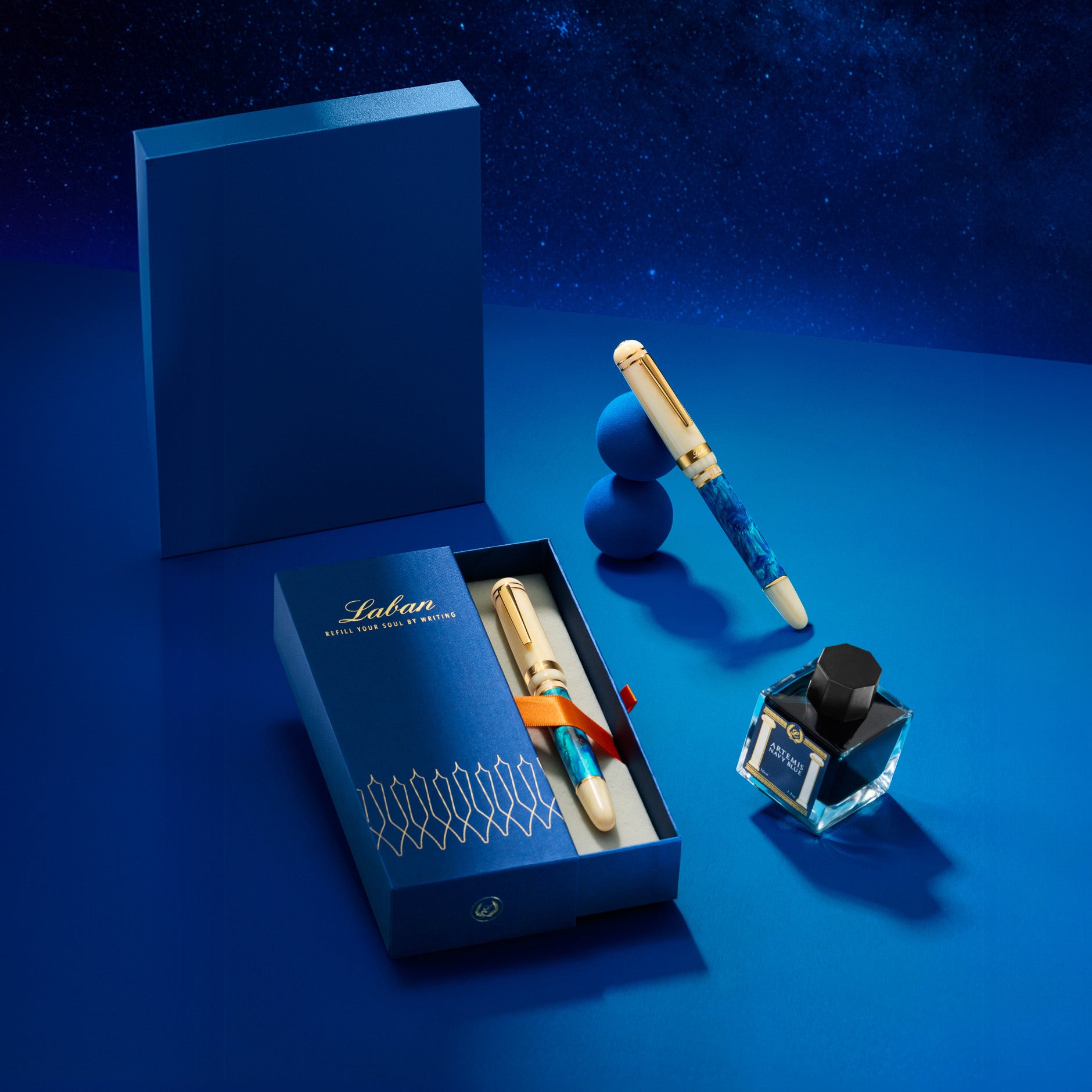 BLUE MIRAGE FOUNTAIN PEN
