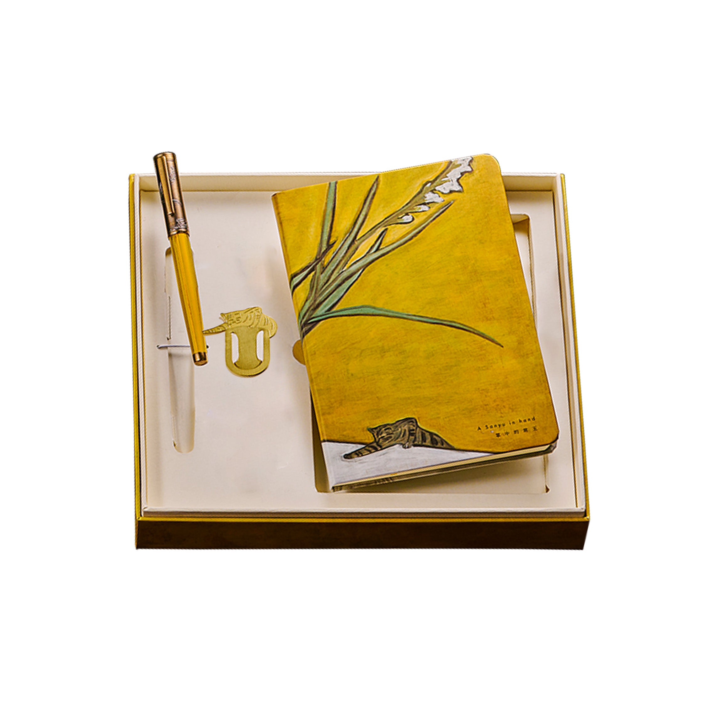 A Sanyu in Hand Rollerball Point Pen Gift Set Metal