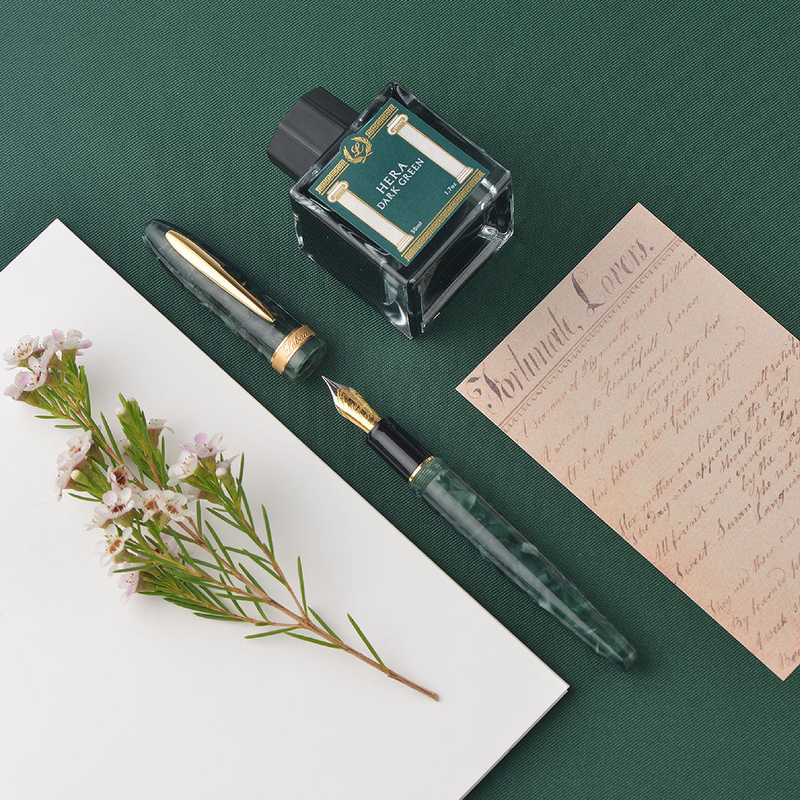 Taroko Fountain Pen Emerald Green