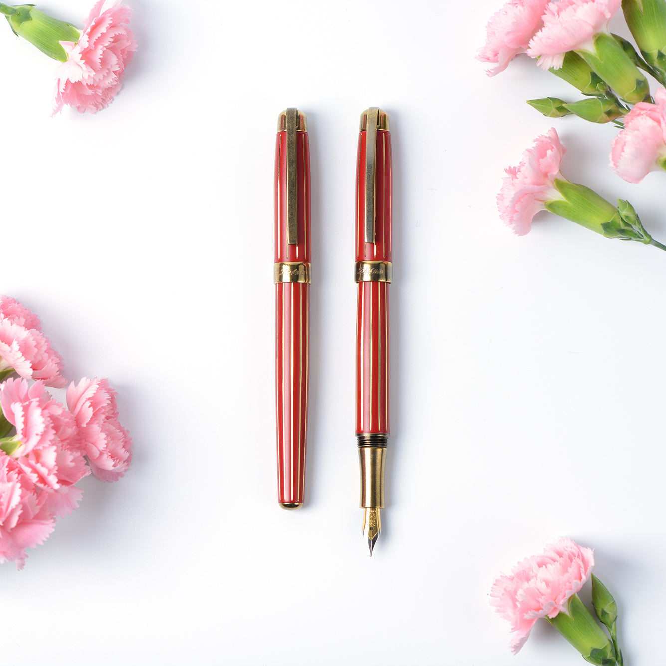 Antique'II Fountain Pen Red