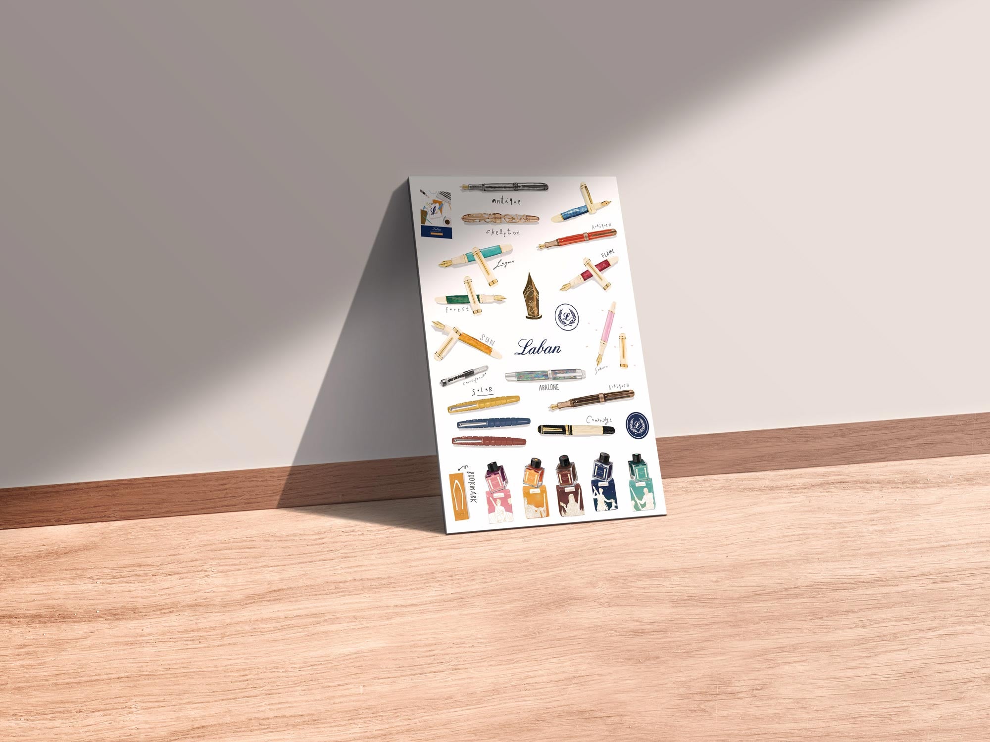 Fountain Pen Illustration Poster