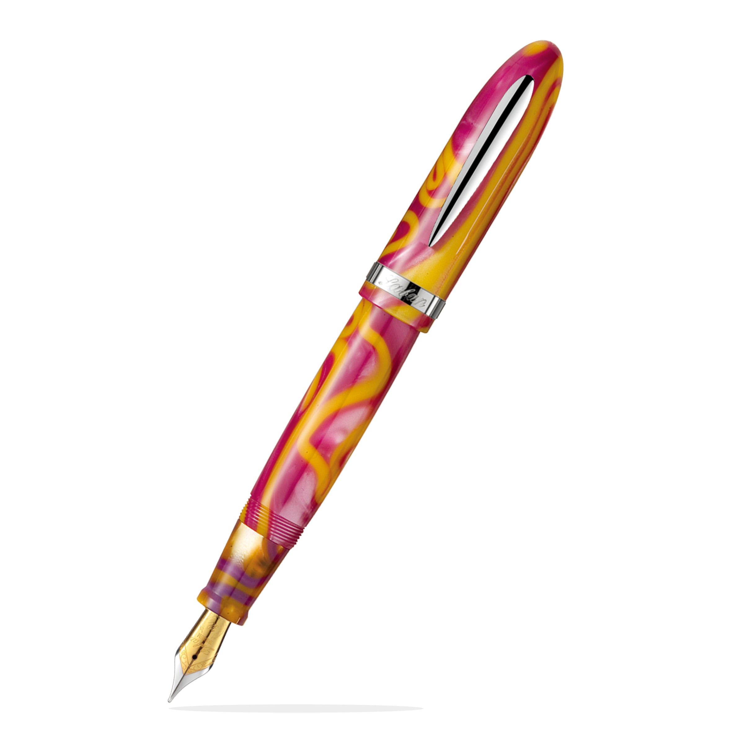 Mento Fountain Pen Gold Lavender Electric