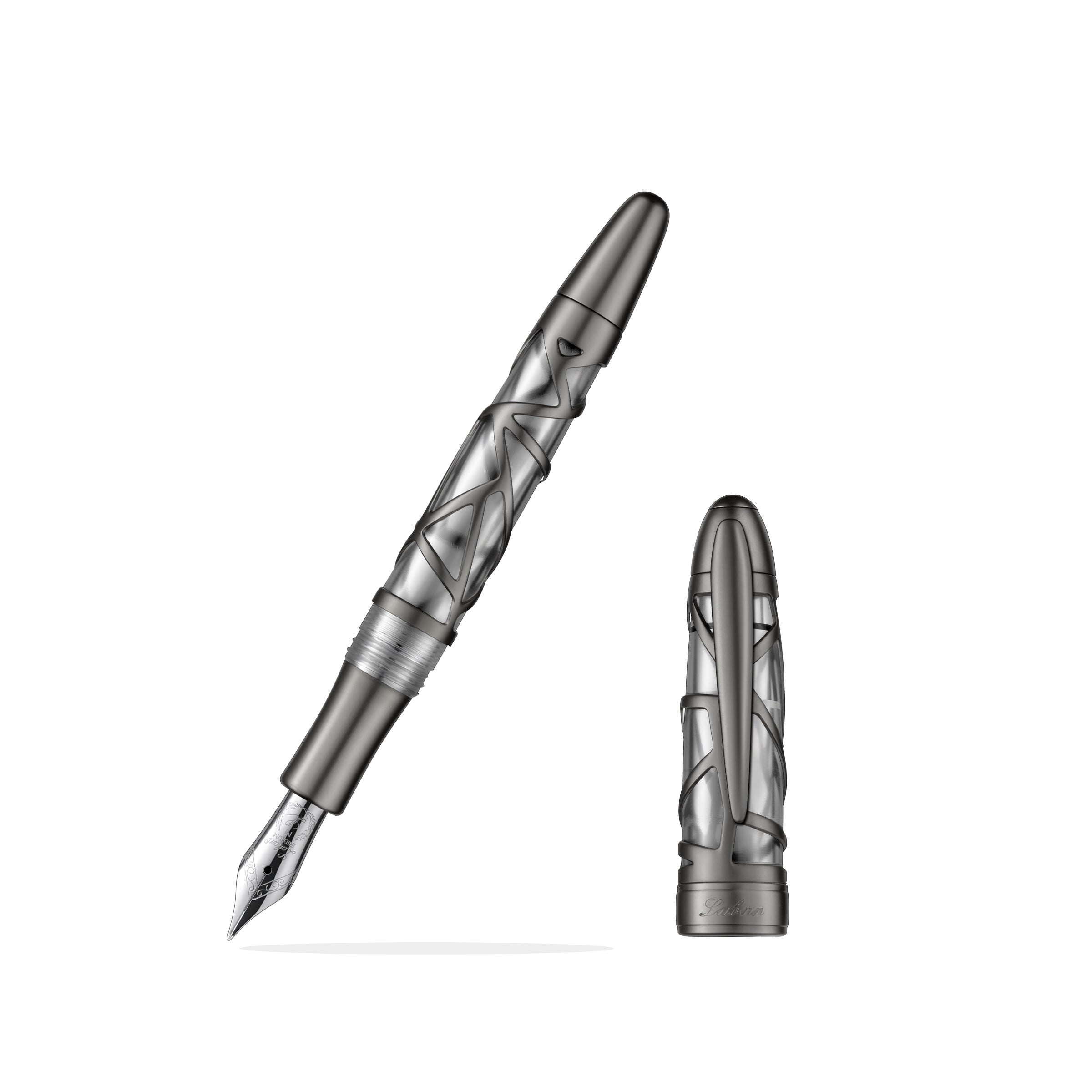 Skeleton Fountain Pen Gun metal