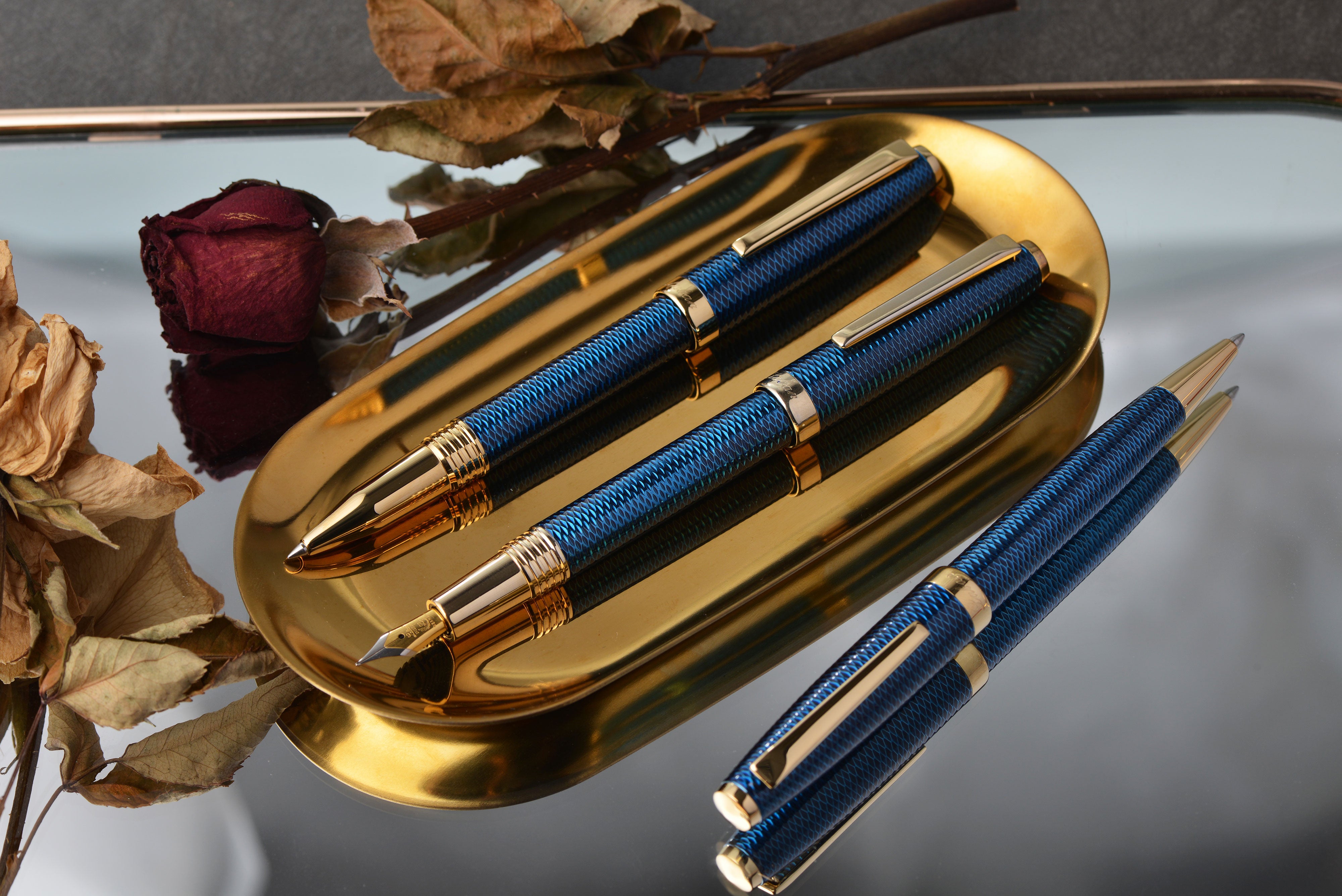 Gloria Sapphire Blue Ballpoint Pen