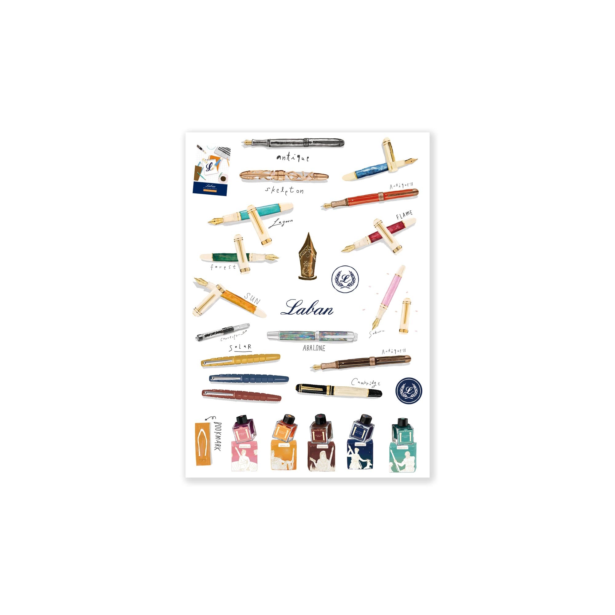 Fountain Pen Illustration Poster