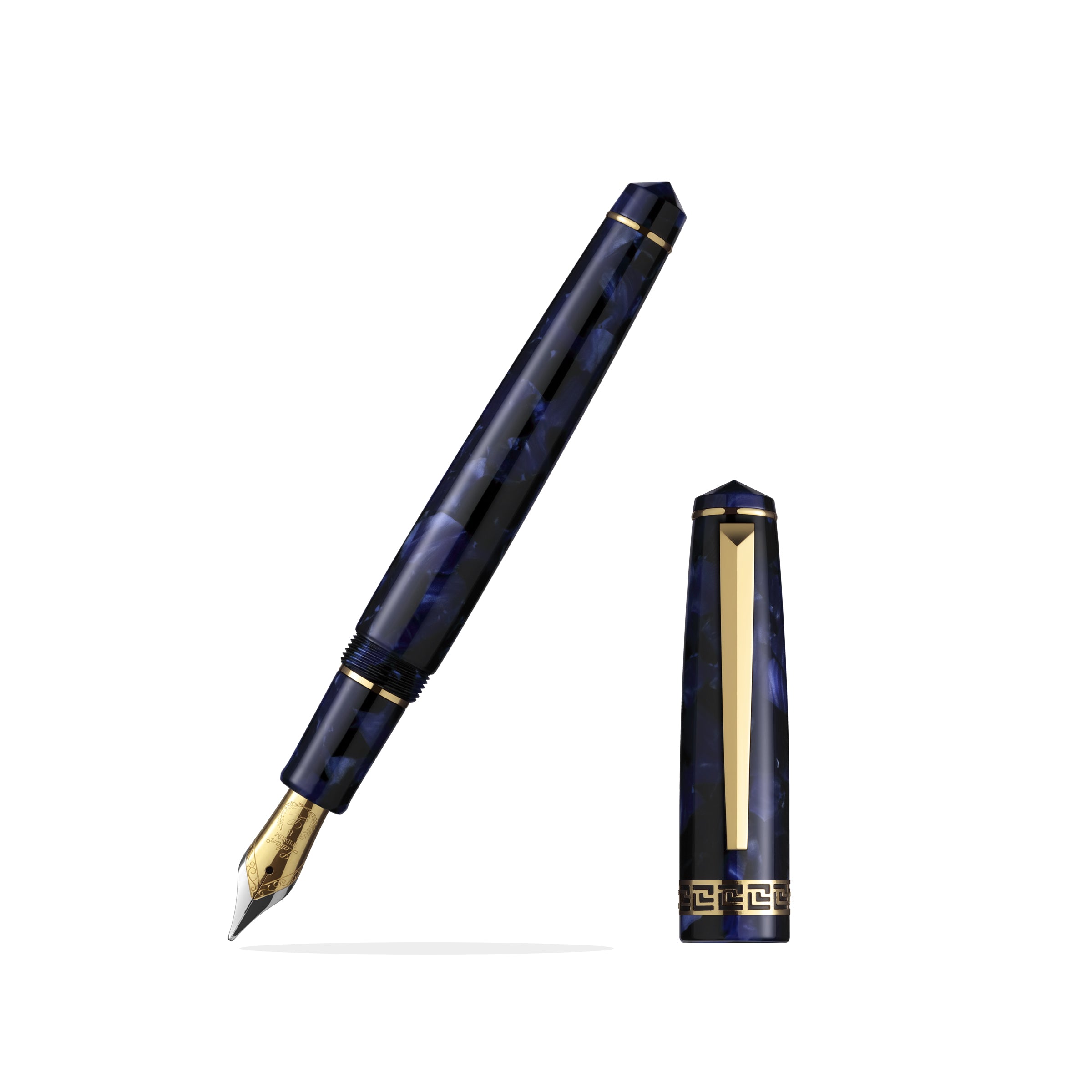 Rosa Fountain Pen Blue Marble